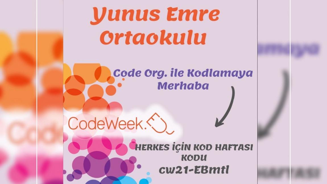 Yunus Emre Ortaokulu Olarak CodeWeek Haftası Kapsamında Etkinliklerimizi Yapmaya Devam Ediyoruz
